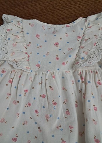 Nakışlı, V Yaka, Uzun Kollu Kız Bluzu - Görsel 3