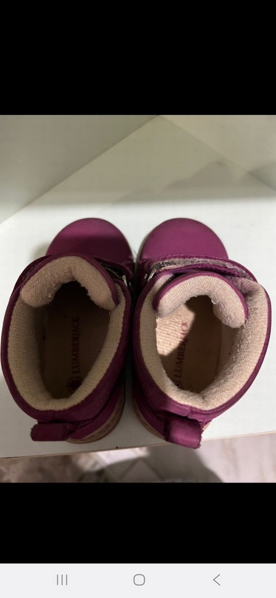 Mor Süet Kız Çocuk Botları Tokalı - Görsel 2