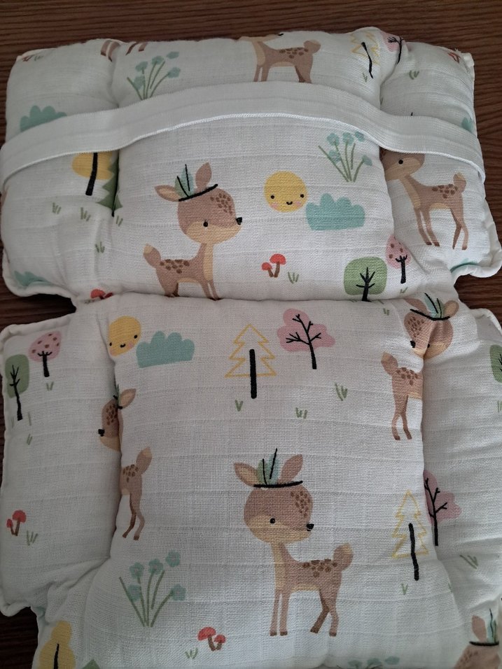 Bebek Arabası Minderi Geyikli Desenli - Görsel 2