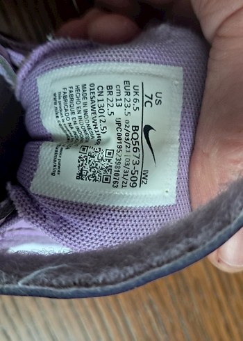 Kız Çocuk Mor Nike Spor Ayakkabı - Görsel 5