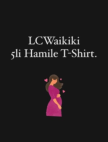 LCWaikiki 5li Hamile T-Shirt