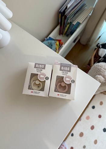 BIBS Pastel Bej Emzik Seti 2 li