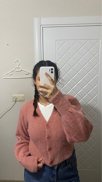 Crop hırka