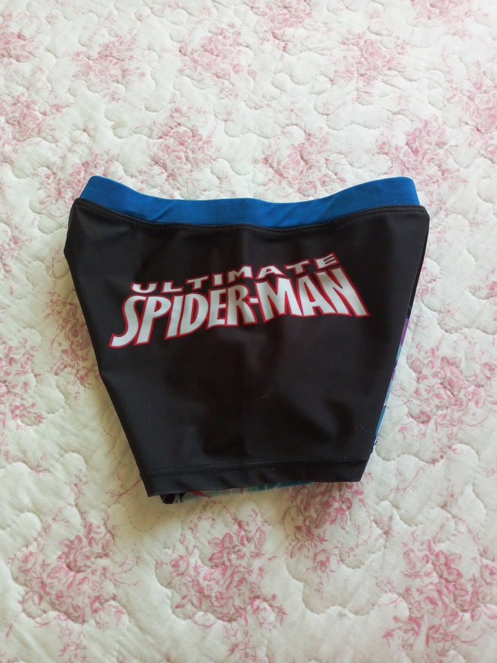 Erkek Çocuk Spiderman Baskılı Desenli Mayo - Görsel 2