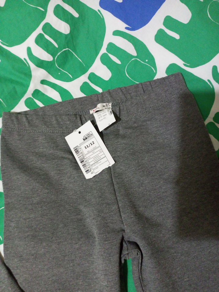 Kız Çocuk Gri Streç Tayt - Görsel 3