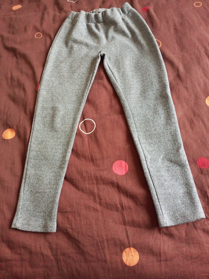 Gri kırcıllı çocuk tayt - Görsel 4