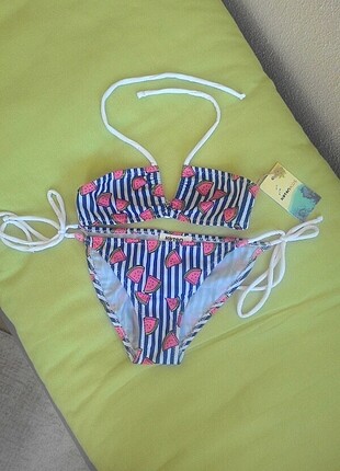 Etiketli Koton çocuk bikini 5-6 yaş 