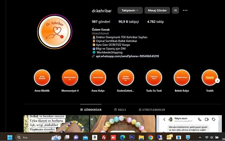  Beden ORİJİNAL KEHRİBAR KOLYE