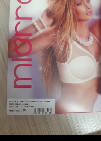 Miorre Beyaz Baskılı Mini Sütyen - Görsel 3