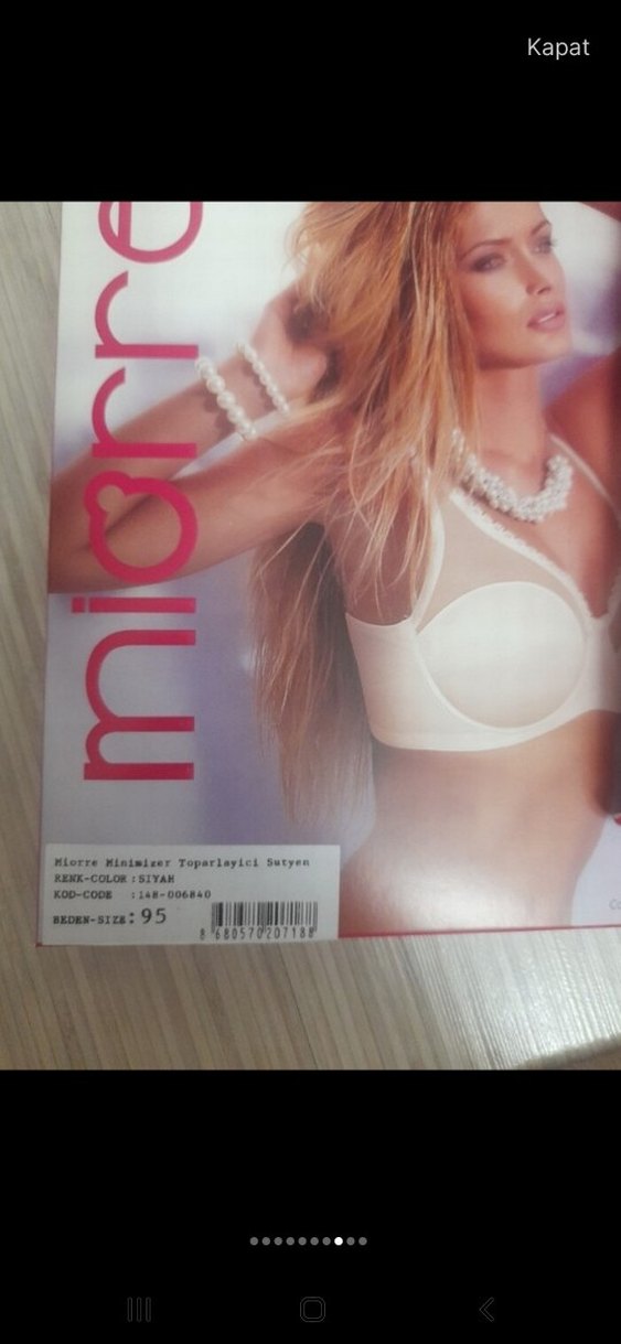 Miorre Beyaz Baskılı Mini Sütyen - Görsel 3