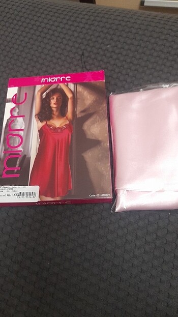 Miorre saten dantelli gecelik  - Görsel 10