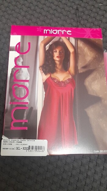 Miorre saten dantelli gecelik  - Görsel 12