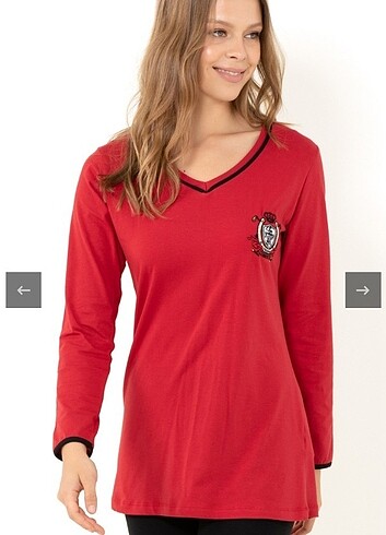 xxl Beden kırmızı Renk Doremi bayan pijama 