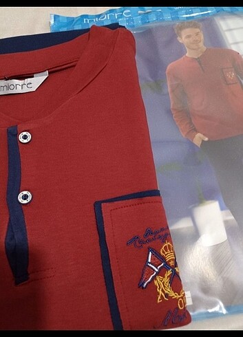 m Beden bordo Renk Miorre kalin erkek pijama