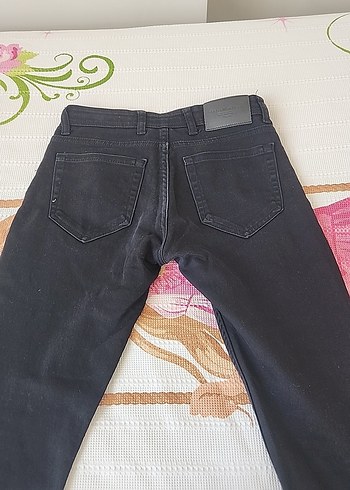40 Beden kadın Siyah Regular Fit Denim Pantolon