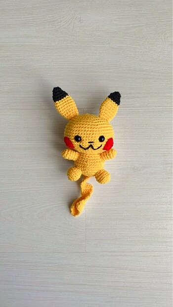 Fisher Price Amigurumi pikaçu oyuncak anahtarlık