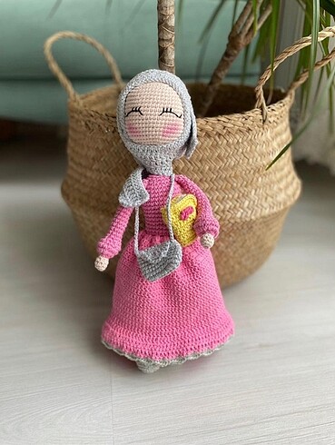 Amigurumi tesettürlü bebek kitaplı 30 cm