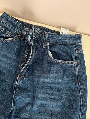 Trendyol & Milla Mavi yüksek bel straight jeans trendyolmilla