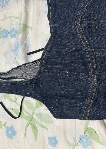 s Beden kırmızı Renk Kırmızı İpek Görünümlü Büstiyer ve denim büstiyer