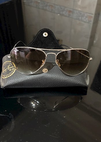 Orjinal ray ban Bej Parlak Şeffaf Güneş Gözlüğü