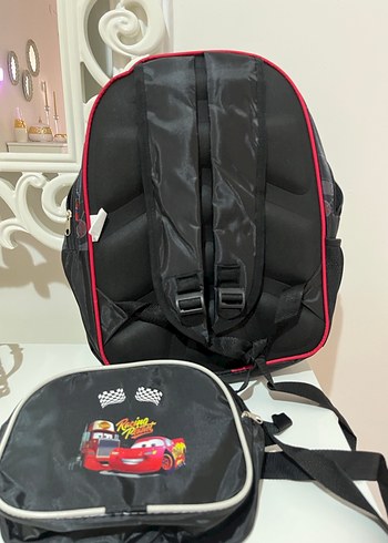 Renkli Kırmızı Çocuk Okul Çantası ve Beslenme Çantası - Görsel 4