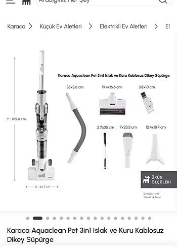 Karaca 3n1 süpürge - Görsel 5