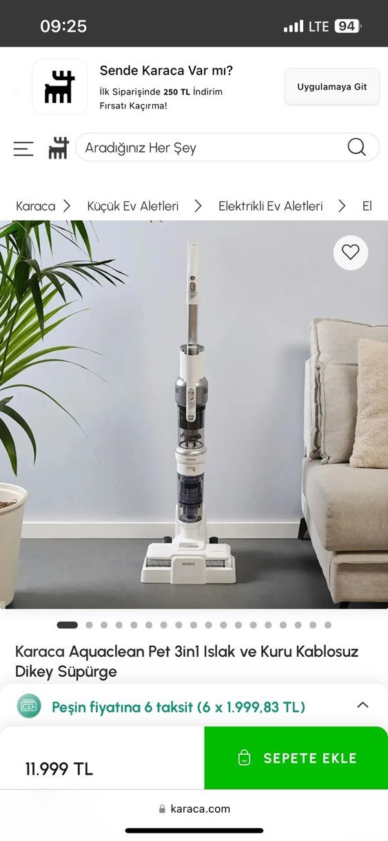 Karaca 3n1 süpürge - Görsel 4