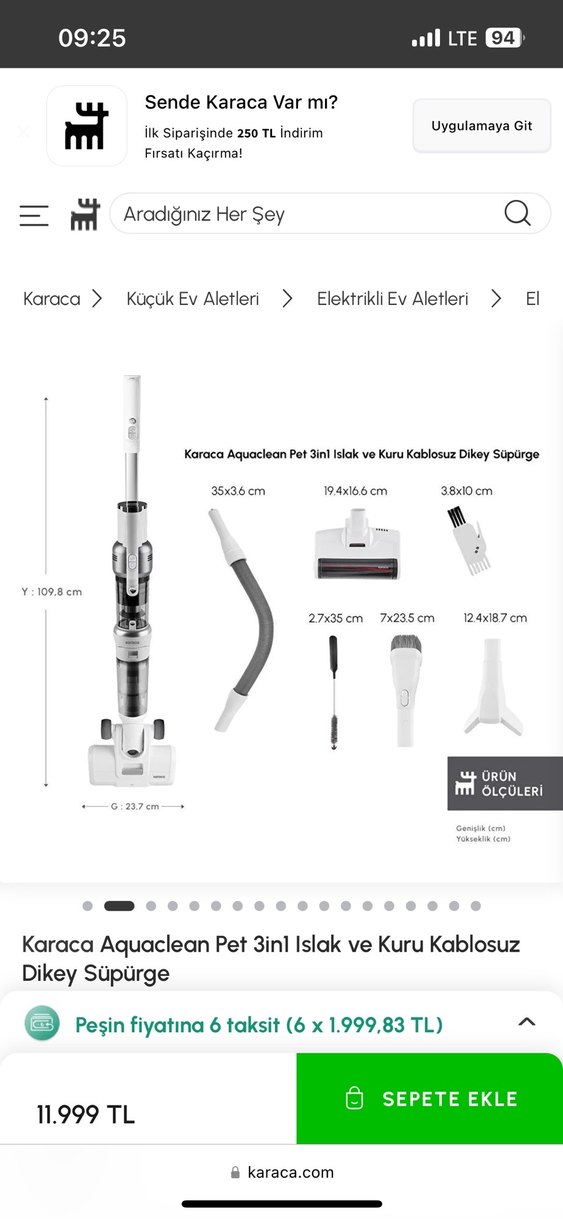 Karaca 3n1 süpürge - Görsel 5