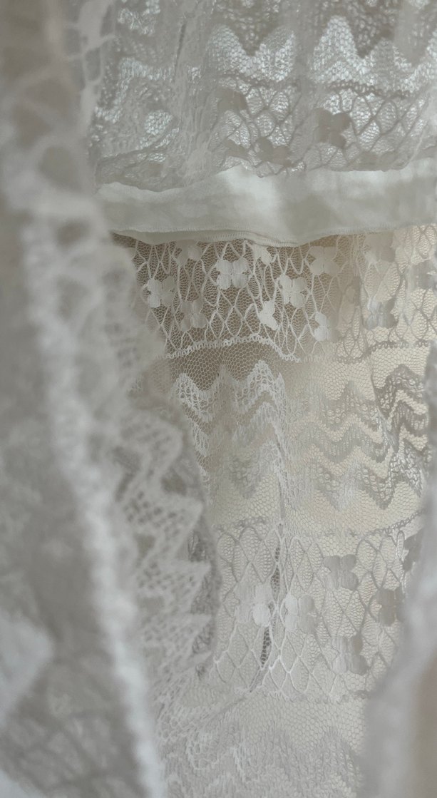 Düz Kesim Beyaz Bohem pareo - Görsel 2