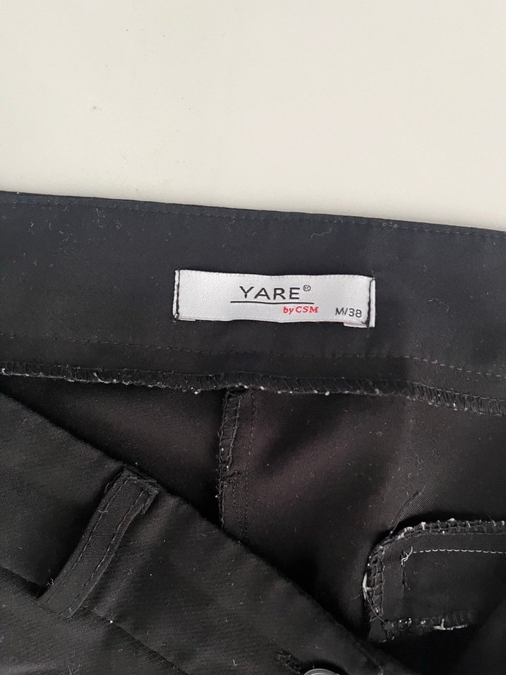 Siyah Normal Boy Kadın Kumaş Pantolon - Görsel 3