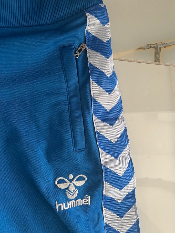 Hummel bayan Mavi Fermuarlı Eşofman Altı - Görsel 4