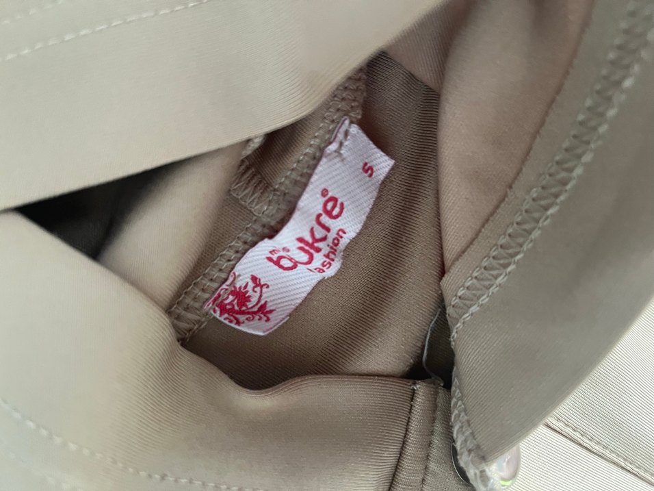 Bej Kadın Salaş Düğmeli Eşofman Takımı - Görsel 4