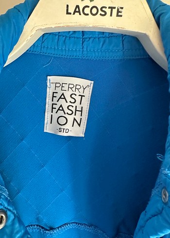 Düğmeli Mavi Midi Kadın Ceket - Görsel 4