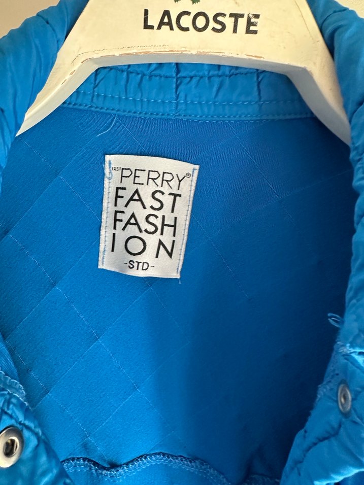 Düğmeli Mavi Midi Kadın Ceket - Görsel 4