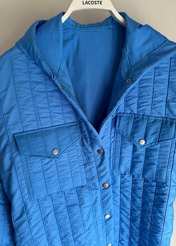 Mavi Kadın Keten Ceket - Görsel 2