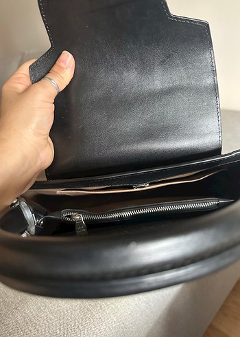 Kadın Çok Renkli Deri Yılan Desenli Çanta - Görsel 6