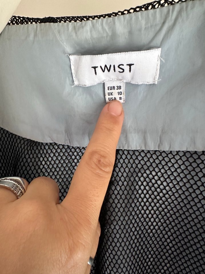 Gri Oversize Kadın Ceket - Twist - Görsel 3