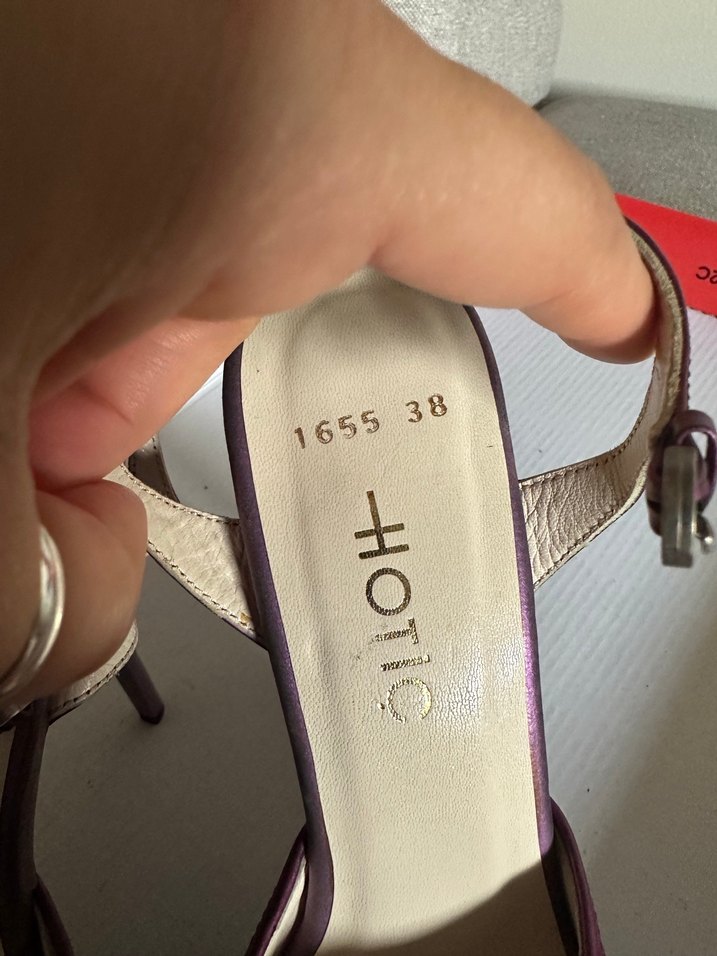 Mor Yüksek Topuklu Kadın Abiye Ayakkabı - Görsel 3