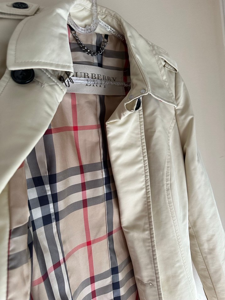 Kadın Beyaz Midi Düğmeli Trençkot - Görsel 2