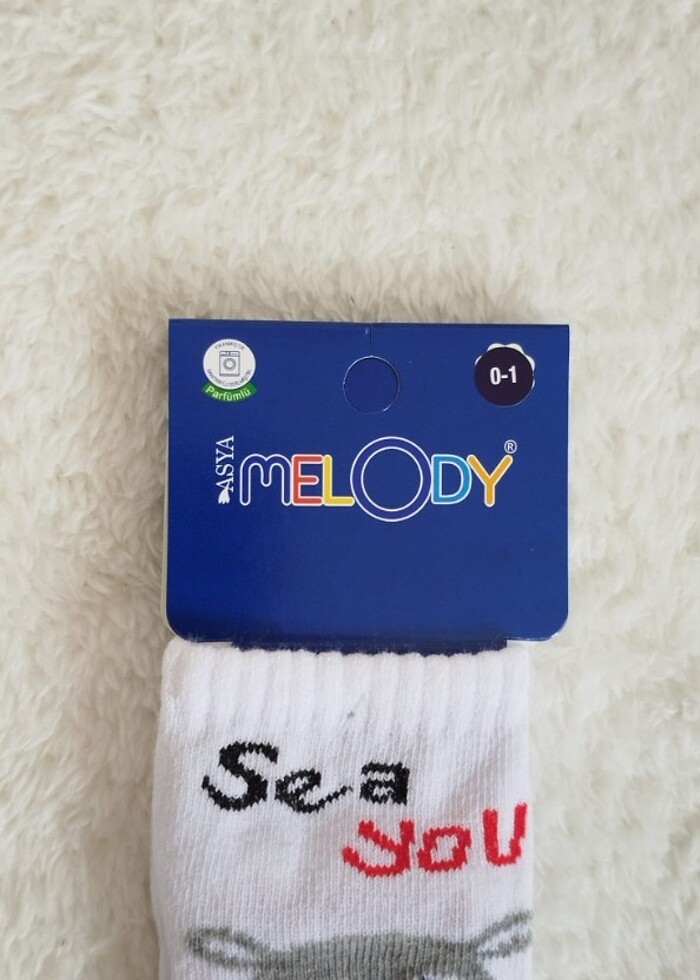 0-1 yaş 4 adet karışık renkli çorap  - Görsel 4