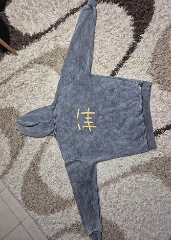 ACID WASH OVERSİZE HOODİE - Görsel 4