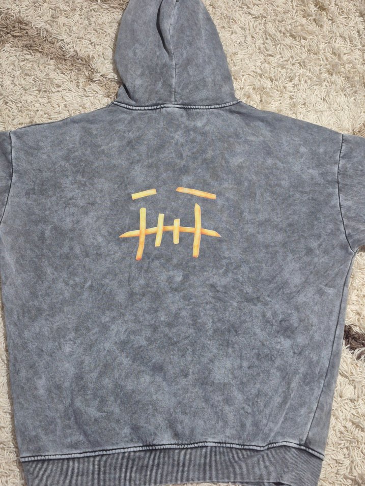 ACID WASH OVERSİZE HOODİE - Görsel 5