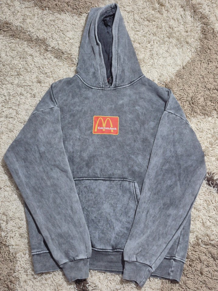 ACID WASH OVERSİZE HOODİE - Görsel 3