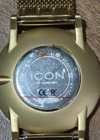 ICON OF SWEDEN ALTIN RENKLİ KOL SAATİ - Görsel 7