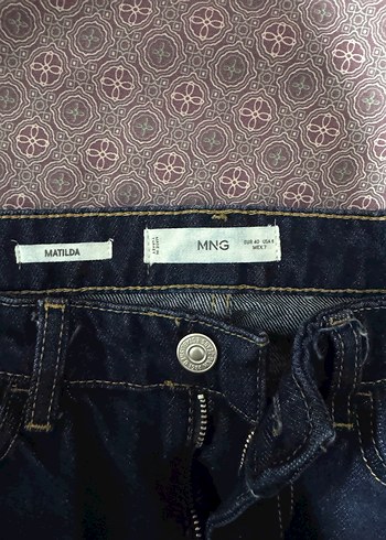 Lacivert Regular Fit Kadın Midi Denim Pantolon - Görsel 3