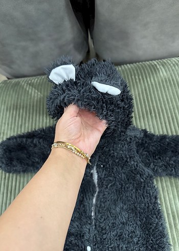 Siyah Kürklü Bebek Tulumu - Görsel 2