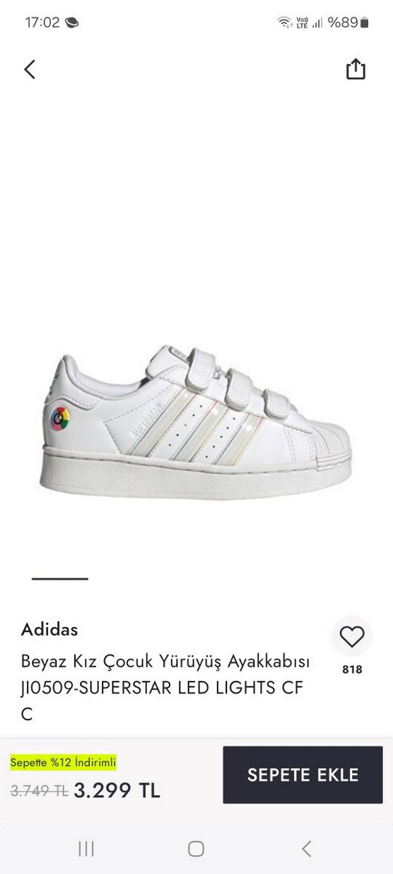 sifir ayarında adidas superstar - Görsel 2