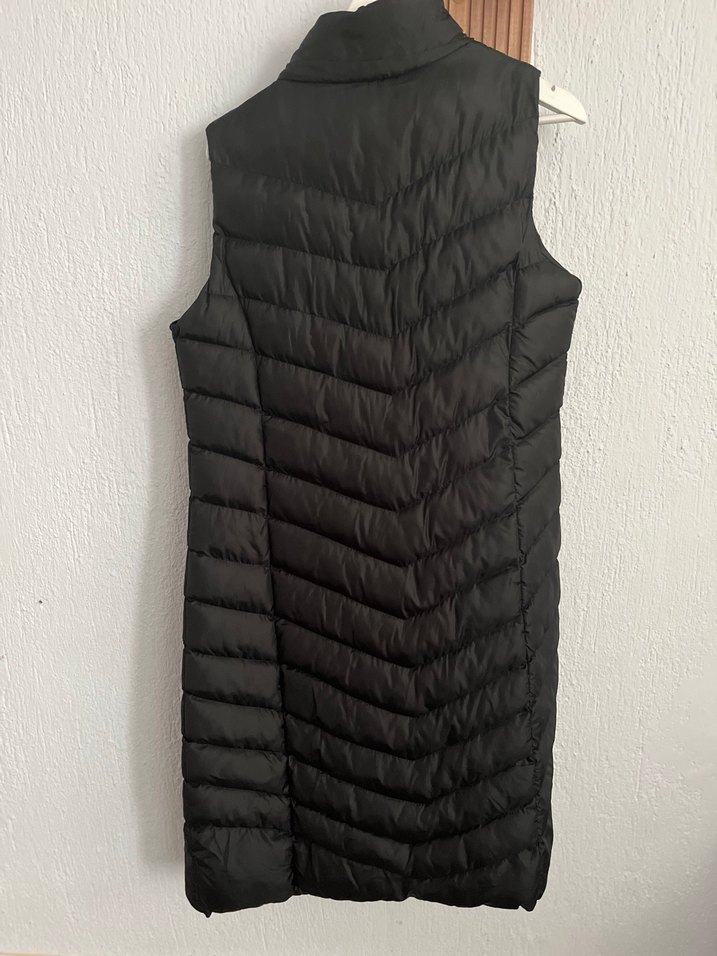 Uzun Kesim, Kürklü Siyah Kadın Yelek - Görsel 2