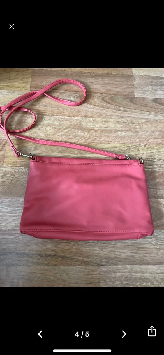 y2k vintage coquette somon deri çanta - Görsel 4