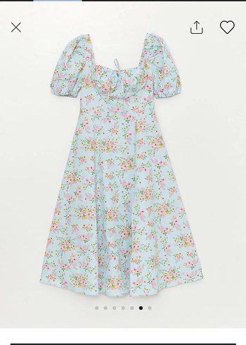 lc waikiki çiçekli uzun elbise y2k - Görsel 5